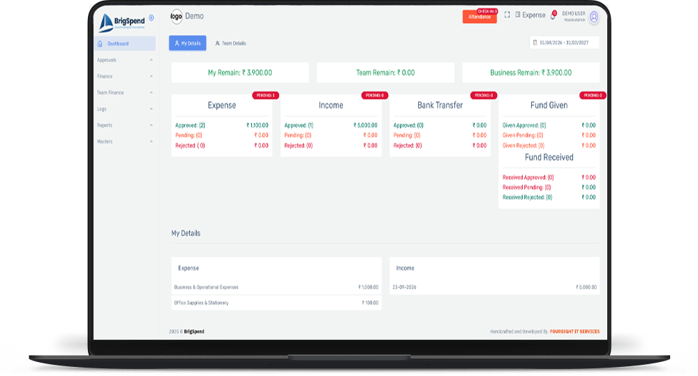 BrigSpend Screenshot